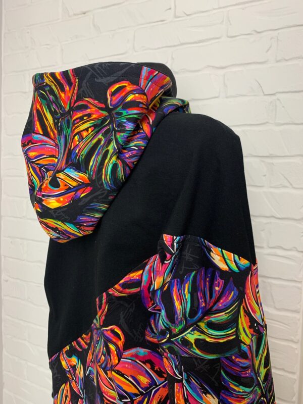 Bluza Werka M - Tropikalny Neon - Monstera - obrazek 2