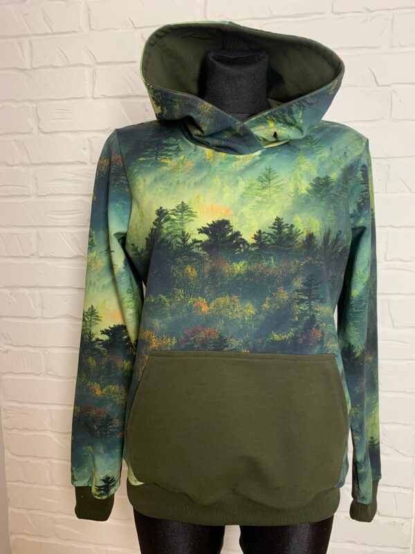 Bluza z kapturem M  "Leśna Mgła"