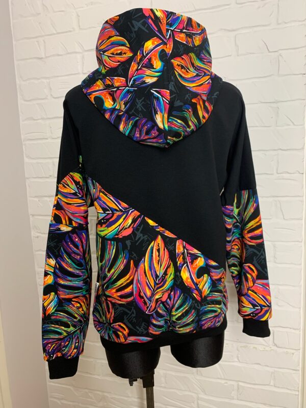 Bluza Werka L - Tropikalny Neon - Monstera - obrazek 4