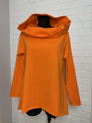 Bluza Anula z kominokapturem pomarańczowa
