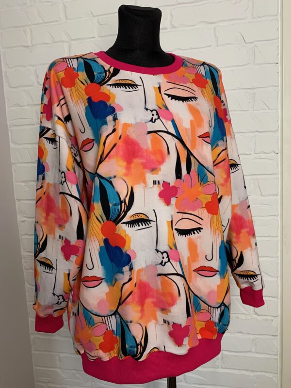 Bluza Oversize S/M - Twarze - obrazek 2
