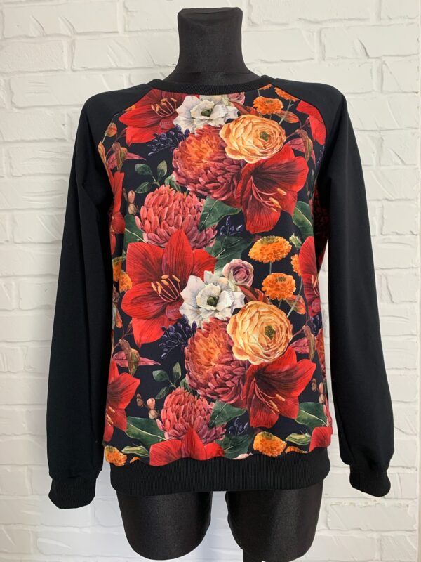 Bluza Raglan L- Kwiaty