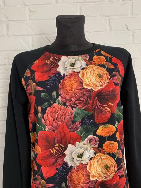 Bluza Raglan L- Kwiaty - obrazek 2