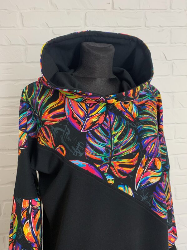 Bluza Werka L - Tropikalny Neon - Monstera - obrazek 5