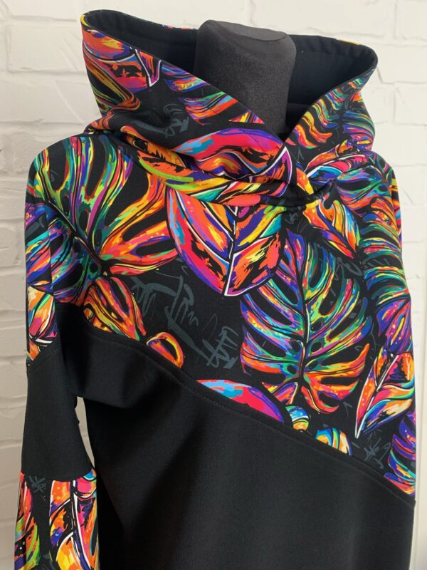 Bluza Werka L - Tropikalny Neon - Monstera - obrazek 6