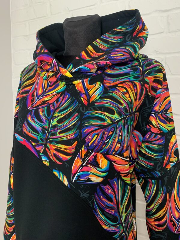 Bluza Werka L - Tropikalny Neon - Monstera - obrazek 2