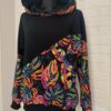 Bluza Werka L - Tropikalny Neon - Monstera - obrazek 4