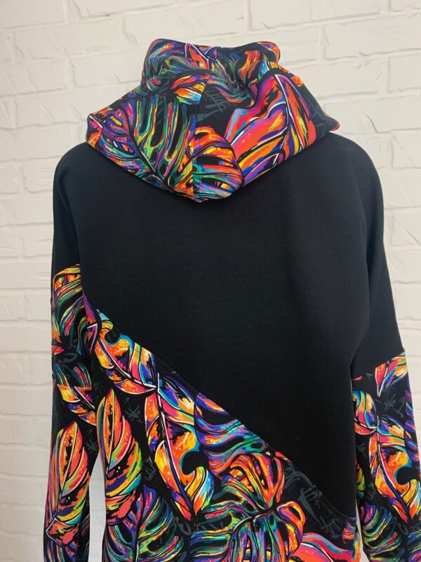 Bluza Werka L - Tropikalny Neon - Monstera - obrazek 2